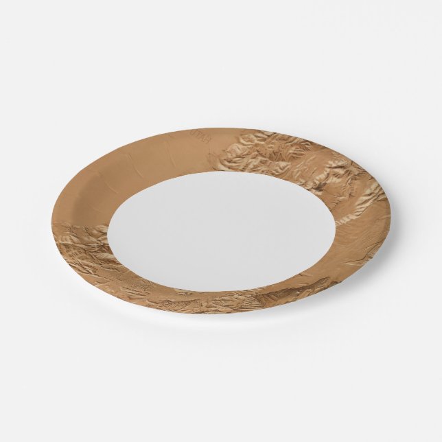 Relief map of Utah Paper Plates (Angled)