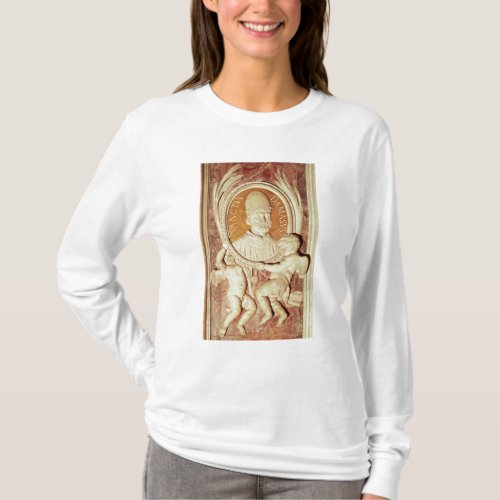Relief of Damasus I  on a nave pilaster T_Shirt