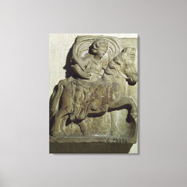 Relief of Epona, Gaulish goddess Canvas Print (Front)