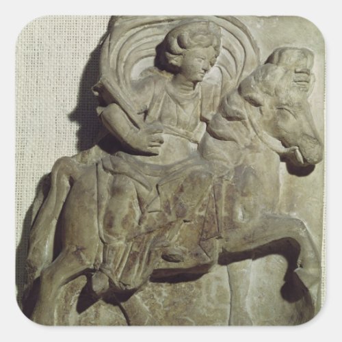 Relief of Epona Gaulish goddess Square Sticker