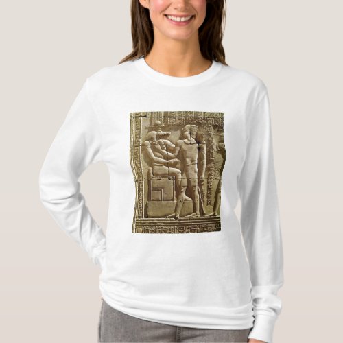 Relief of Sobek and Ptolemy VI Philometor T_Shirt