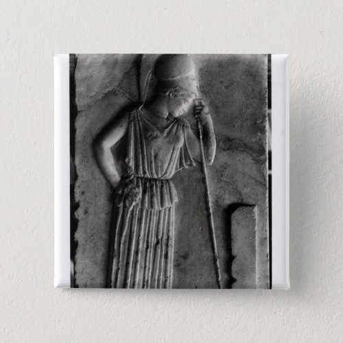 Relief of the Mourning Athena c460 Button