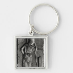 Relief of the Mourning Athena, c.460 Keychain