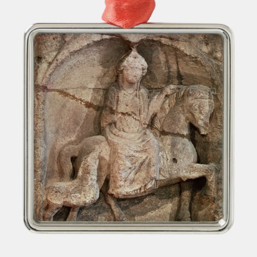 Relief representing Epona Gaulish goddess Metal Ornament