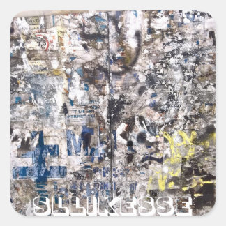 Relief Square Sticker