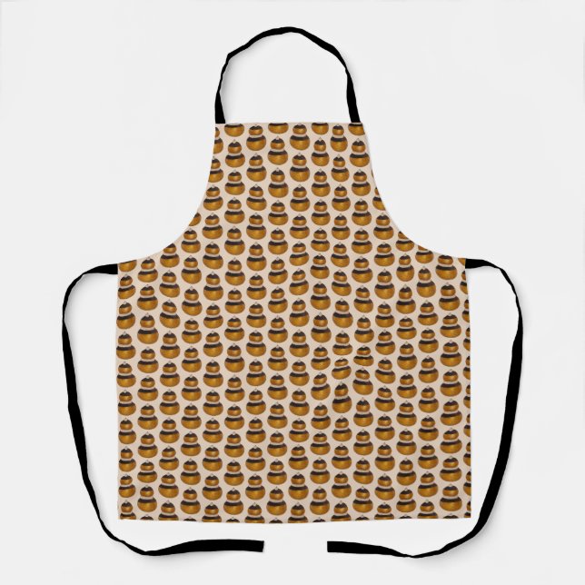Religieuse French Choux Pastry Cream Puff Dessert Apron (Front)