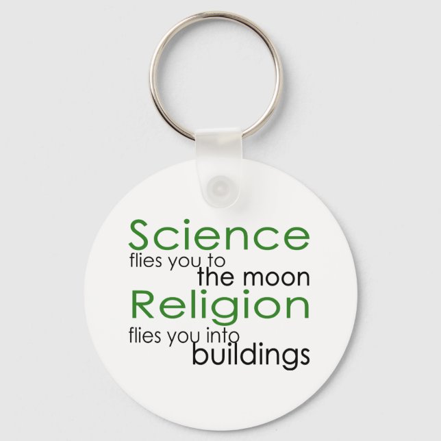 Religion and Science Keychain (Front)