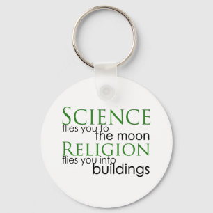 Religion and Science Keychain