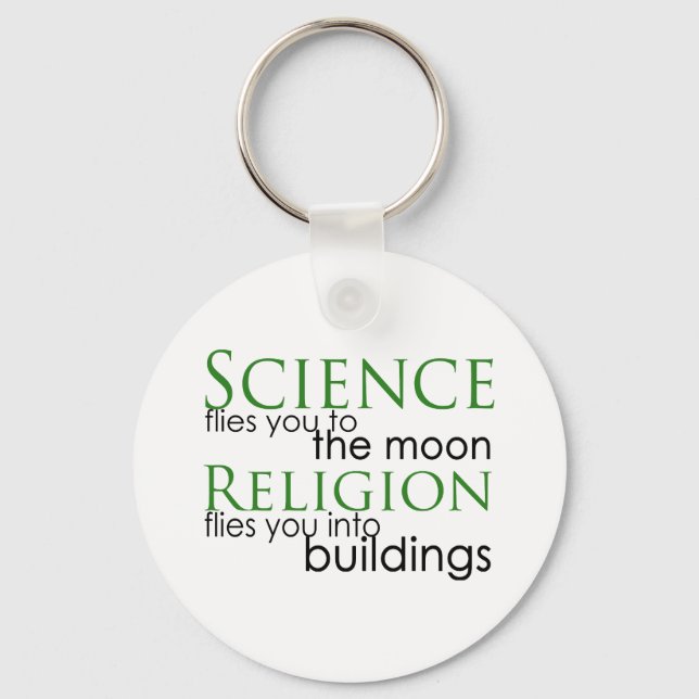 Religion and Science Keychain (Front)