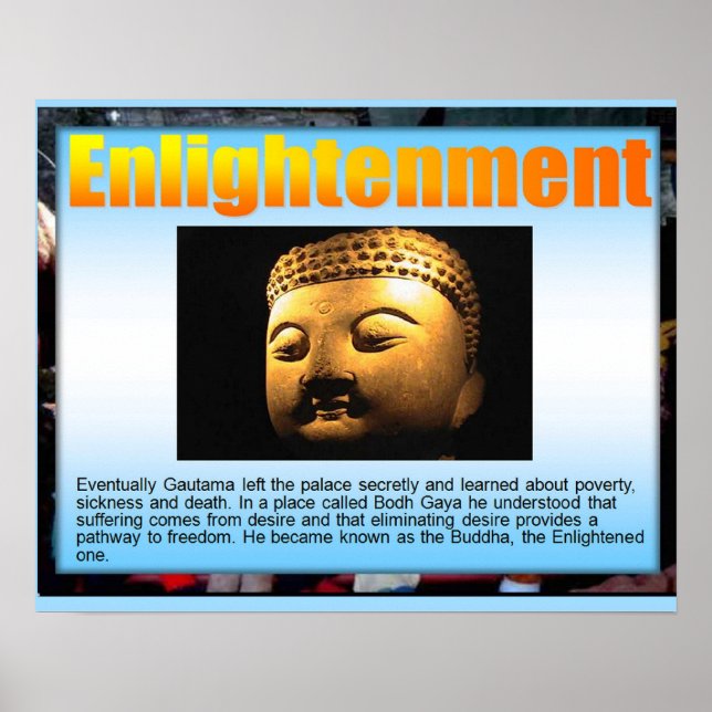 Religion,  Buddhism, Enlightenment Poster (Front)