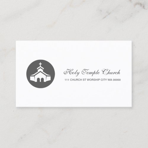 Religion Christian Spiritual Church Pastor Business Card