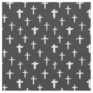 Religion Cross Pattern Fabric