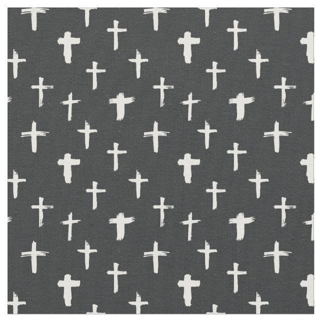 Religion Cross Pattern Fabric (Close Up)