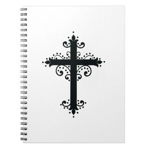 Religion Cross with an ornament Notebook
