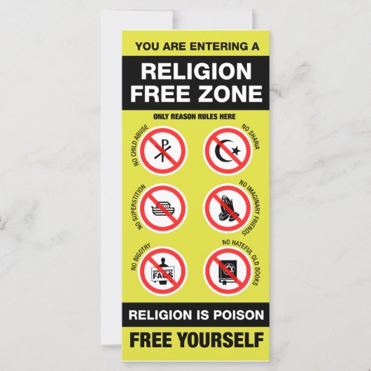 Religion Free Zone (Front)