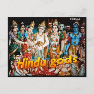 Religion, Hindu Gods, Postcard