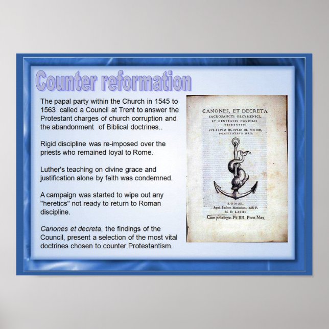 Religion, History, Counter Reformation Poster (Front)