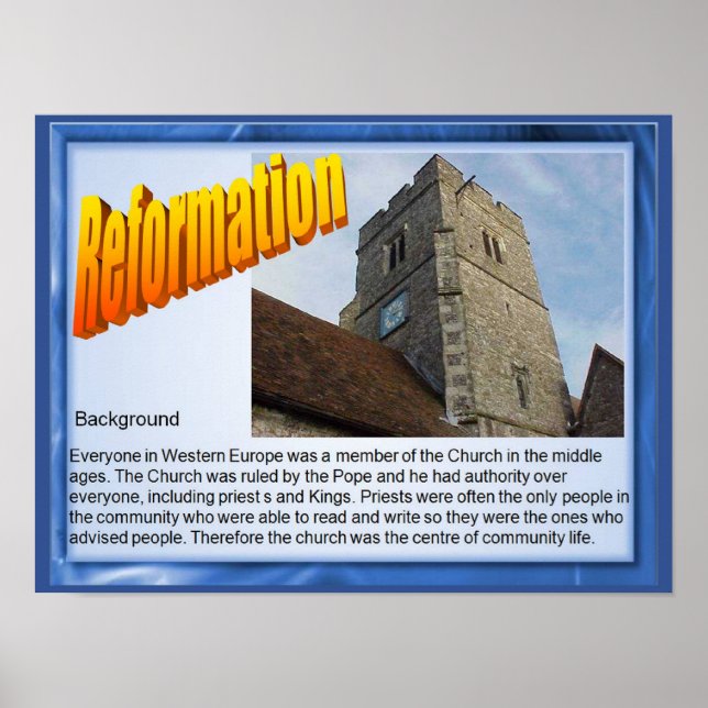 Religion, History, Reformation, background Poster (Front)