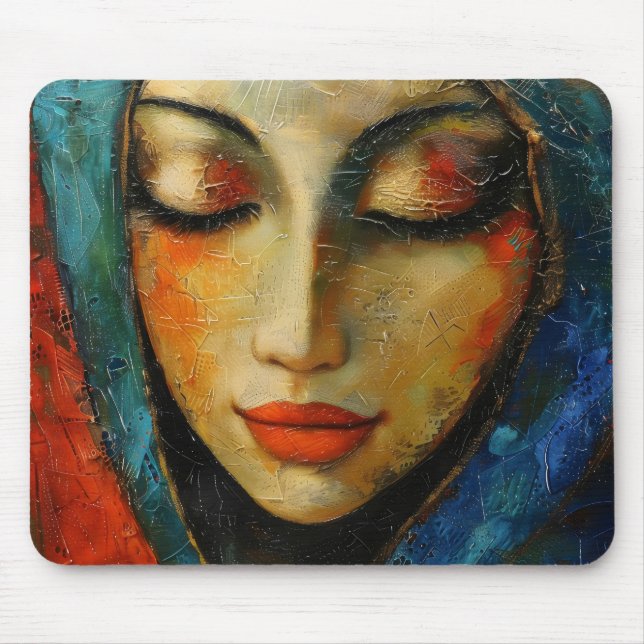 Religion Holy Mary Mouse Pad (Front)