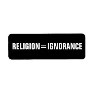 religion = ignorance label
