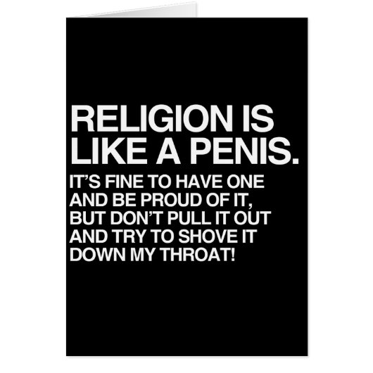 RELIGION IS LIKE CARDS (Front)