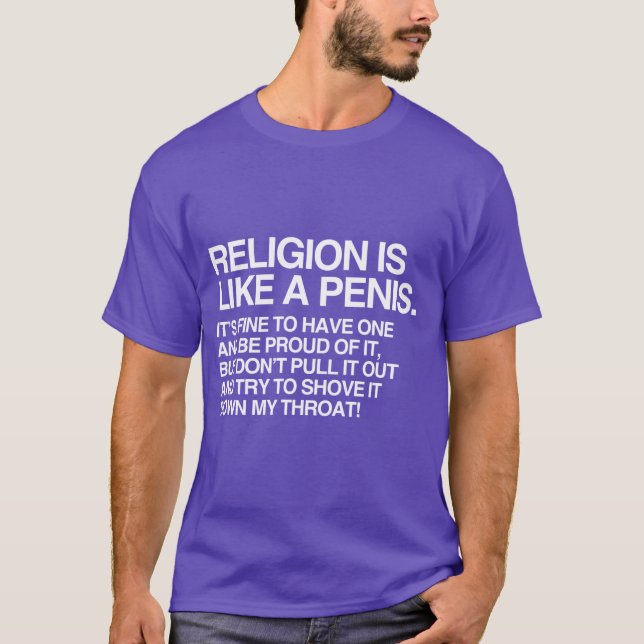 RELIGION IS LIKE T-Shirt (Front)