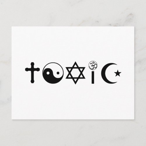 Religion Is Toxic Freethinker Postcard