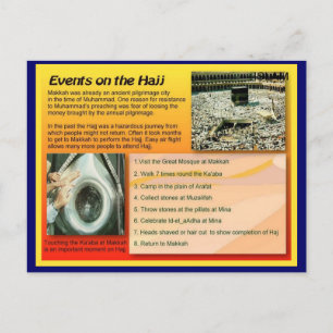 Religion, Islam, Haj events Postcard
