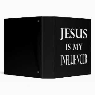 Religion - Jesus Is My Influencer 3 Ring Binder