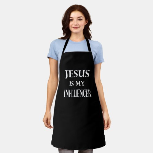 Religion _ Jesus Is My Influencer Apron