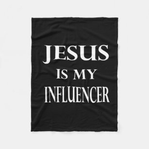 Religion - Jesus Is My Influencer Fleece Blanket