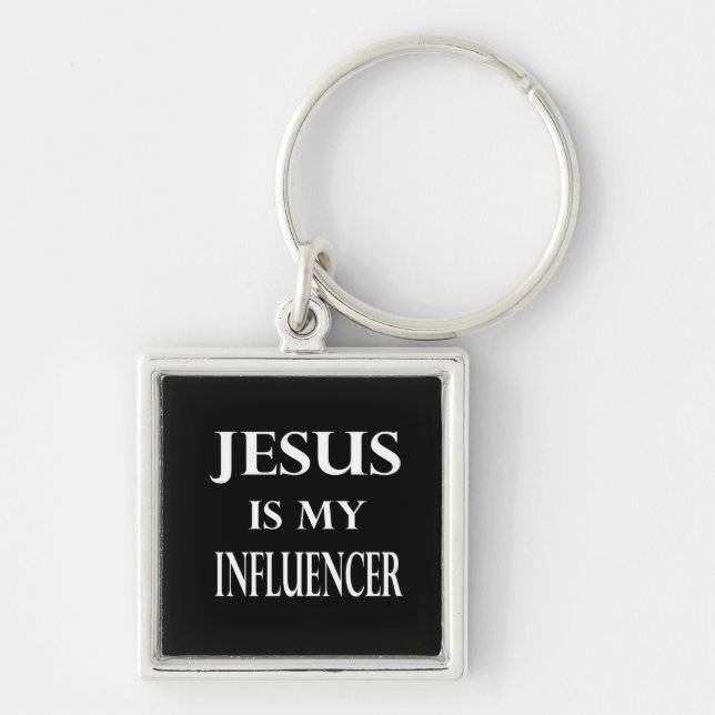 Religion - Jesus Is My Influencer Keychain (Front)