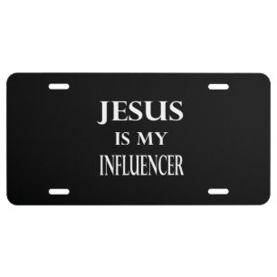 Religion - Jesus Is My Influencer License Plate