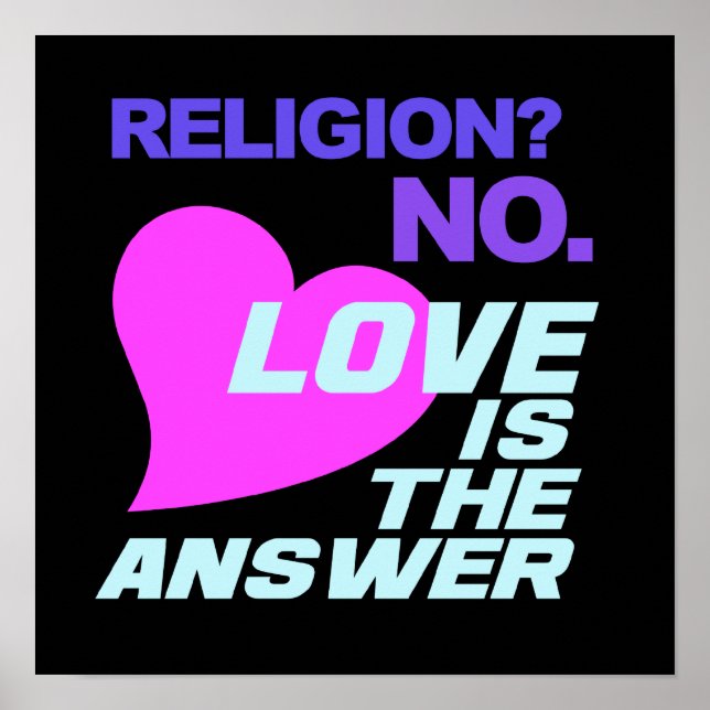 Religion & Love poster (Front)