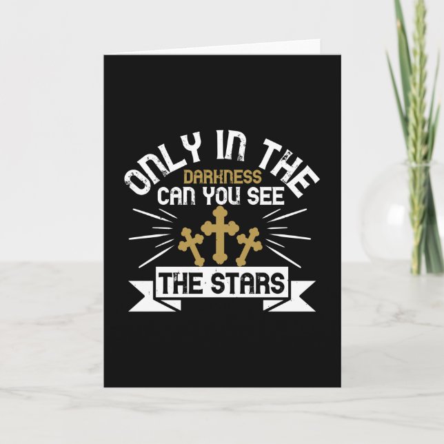 Religion - Only In Darkness Can You See The Stars Card (Front)