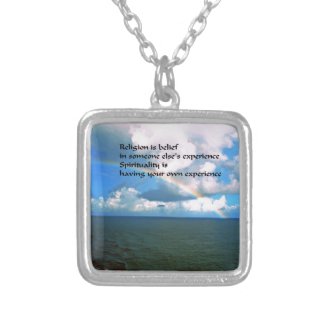 Religion Spirituality Silver Plated Necklace