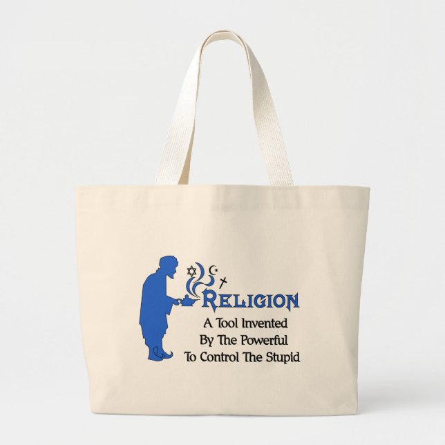 Religion Tool Large Tote Bag (Front)