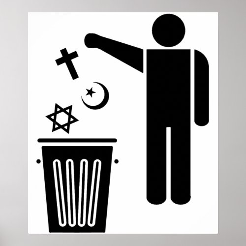 Religion Wastebin Poster