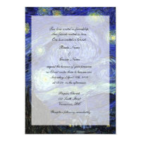 Religions, Christ wedding invitation, Starry Night Invitation