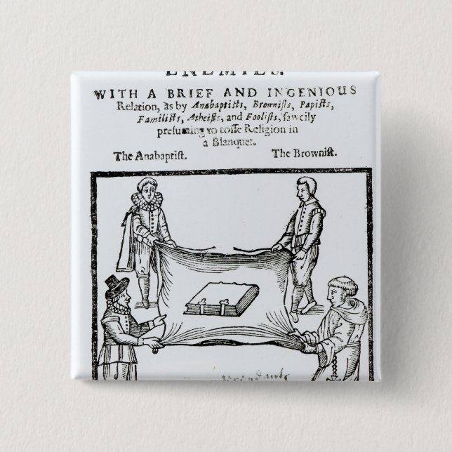 Religions Enemies, 1641 Pinback Button (Front)