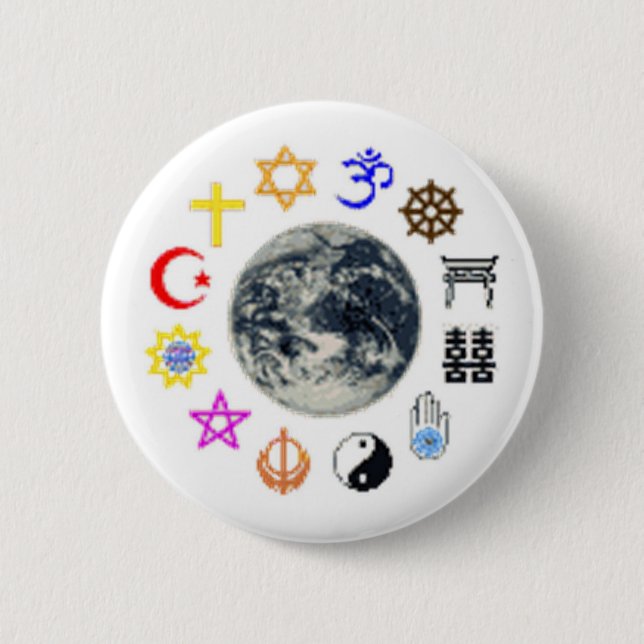 RELIGIONS of the WORLD Button (Front)