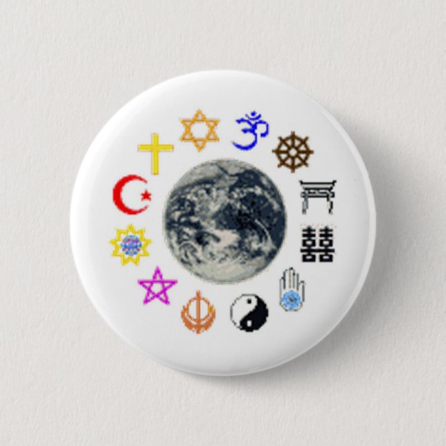 RELIGIONS of the WORLD Pinback Button (Front)