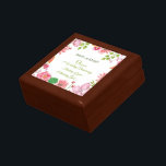 Religious 1st Wedding Anniversary Flowers Gift Box<br><div class="desc">For a couple who are celebrating their first year wedding anniversary is this gift,  souvenir,  giveaway or party essential was specially made for this special occasion. Watercolor looking flowers and script are on the front.</div>