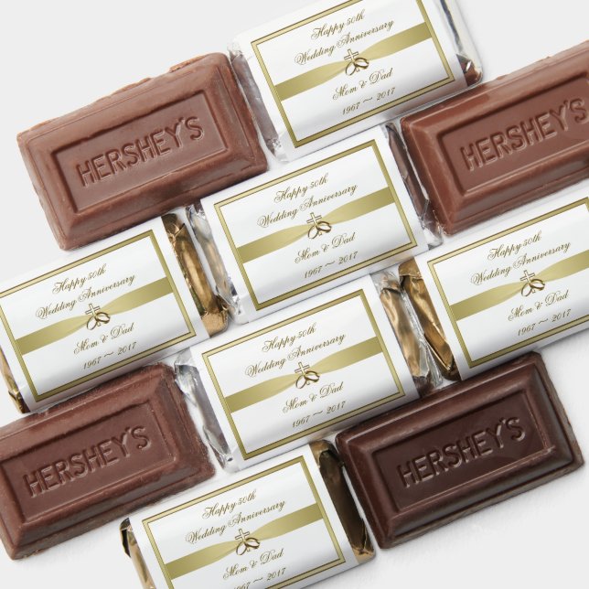 Religious 50th Golden Wedding Anniversary Hershey's Miniatures (Assorted)