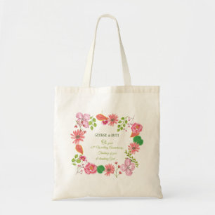 Religious 65th Wedding Anniversary Flowers Tote Bag