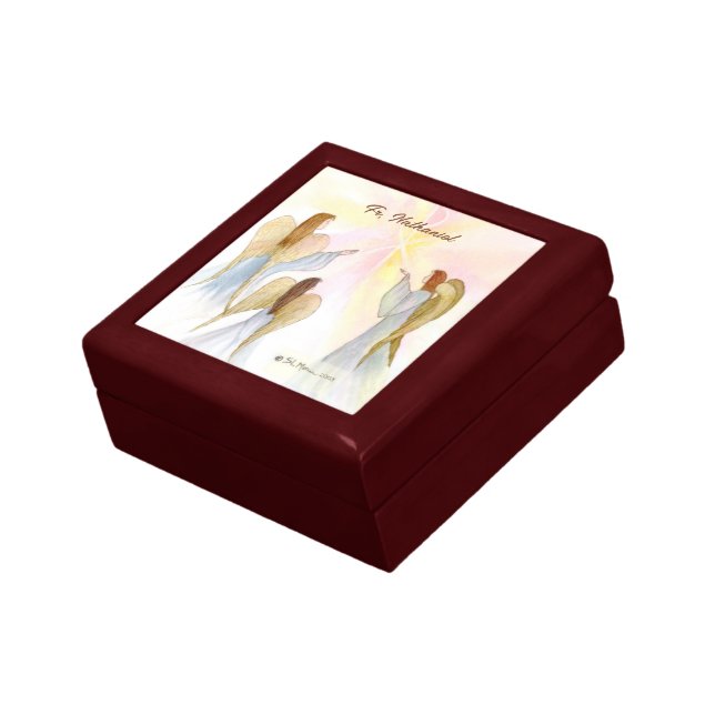 Religious Angels Personalized Gift Box (Side)
