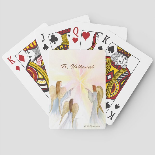 Religious Angels Personalized Poker Cards (Back)