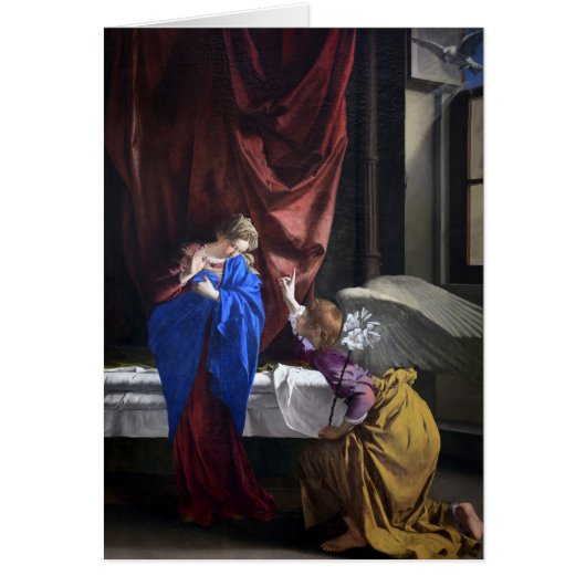 Religious Annunciation Virgin Mary Memorare Prayer Cards (Front)