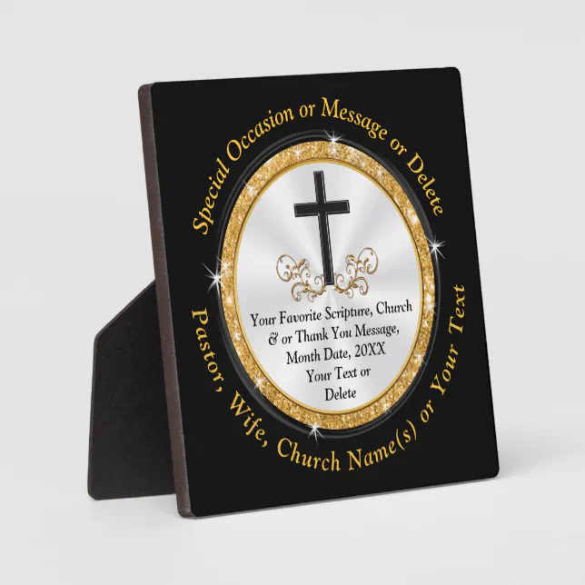 Religious Appreciation Plaques, Personalized Plaque Zazzle