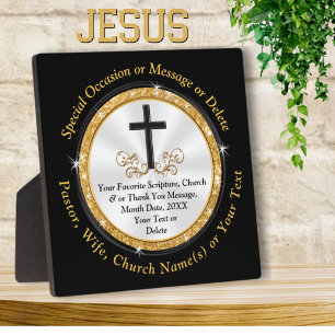 Religious Appreciation Plaques, Personalized Plaque